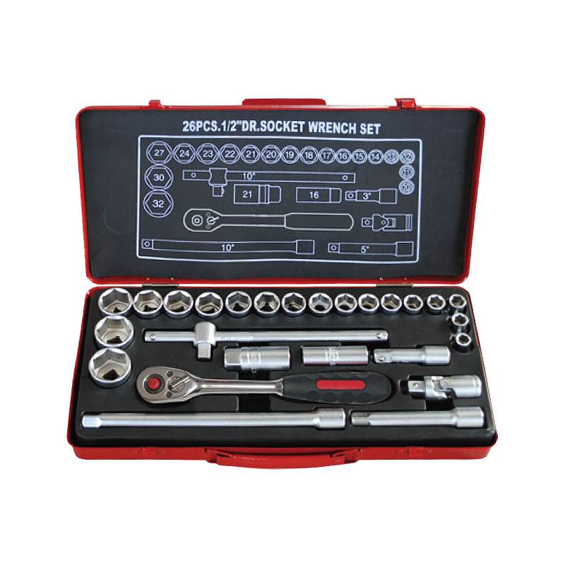 26PCS.1/2″ Dr.Socket Wrench Set Cold Forming Box, ITEM NO.:TKT15-26