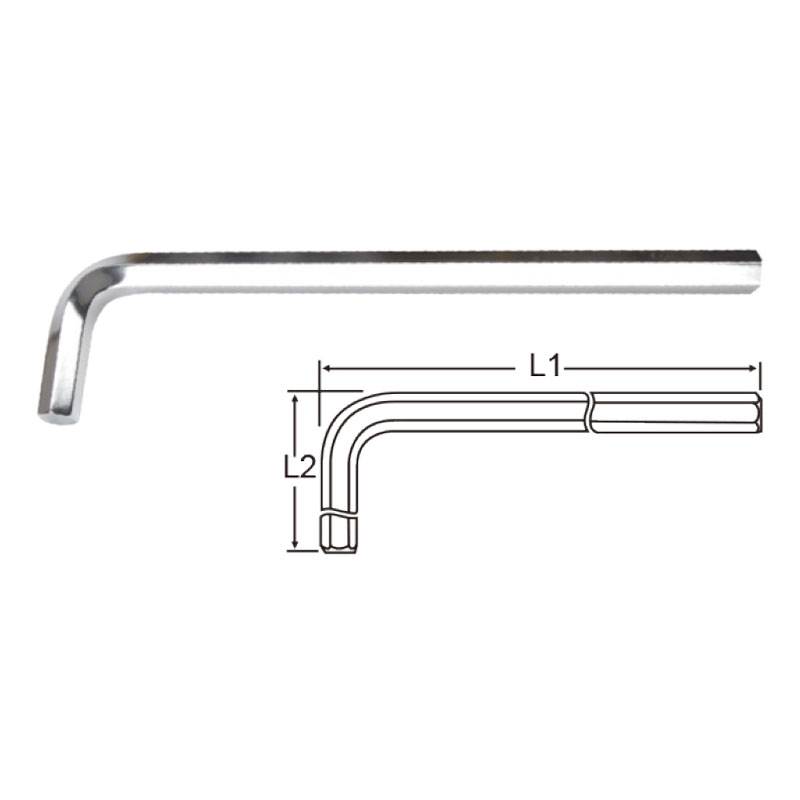 Long Arm Hex Key, Metric